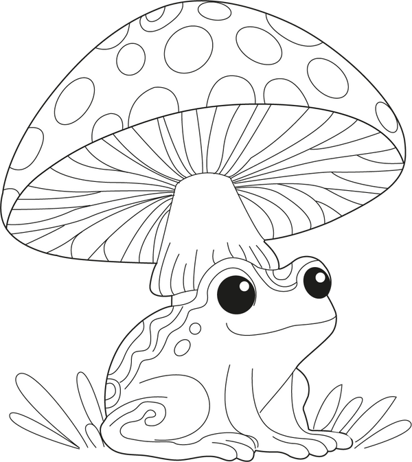 Baby Frog coloring page – fun and educational printable for children
