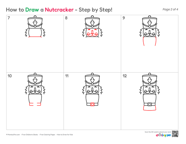How to Draw a Nutcracker – Easy Step-by-Step Holiday Character Drawing for Kids