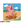 Downloadable color-by-number worksheet of a pig happily splashing in a mud puddle, with numbered areas for pig, mud, and farm background.