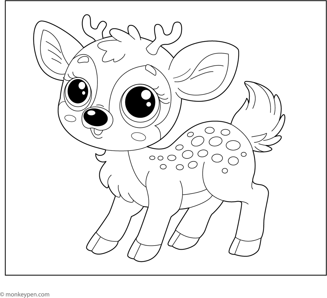 Deer Riff Raff Colouring In Free Deer Coloring Pages – Forest Fun for Kids