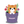 Downloadable color-by-number worksheet of a kitten sitting inside a flower pot, with numbered areas for fur, flowers, and pot details.