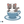 Kitten peeking out of a tea cup, playful animal colour by number illustration for kids.