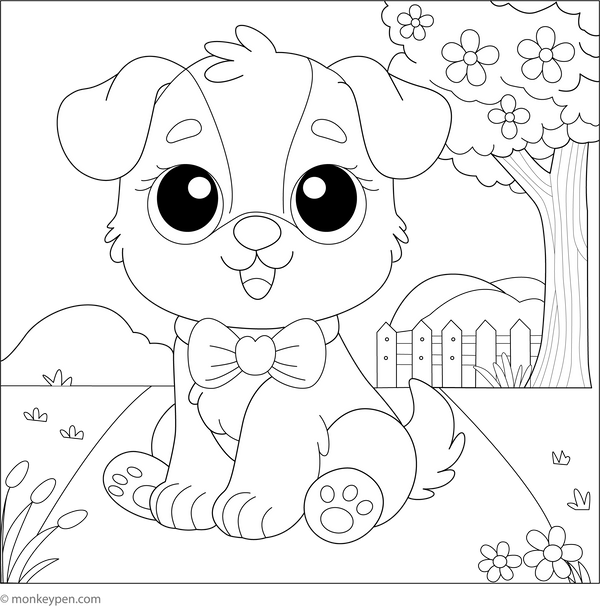 Dog Coloring Book