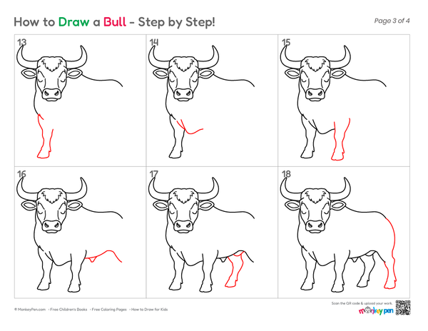 Simple animal art lesson for beginners and children.