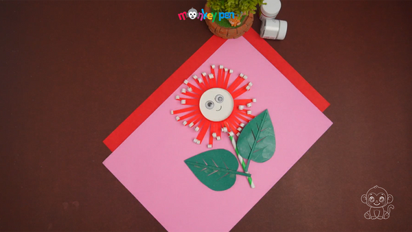 Paper Cup Flower Craft Step 27