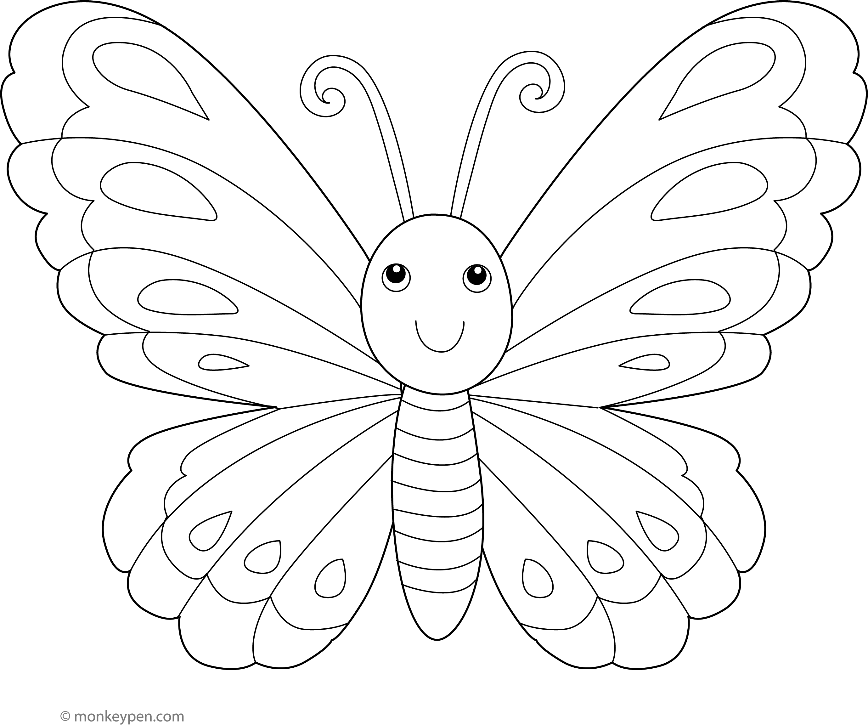 Butterfly Coloring Printables butterfly-coloring-printables