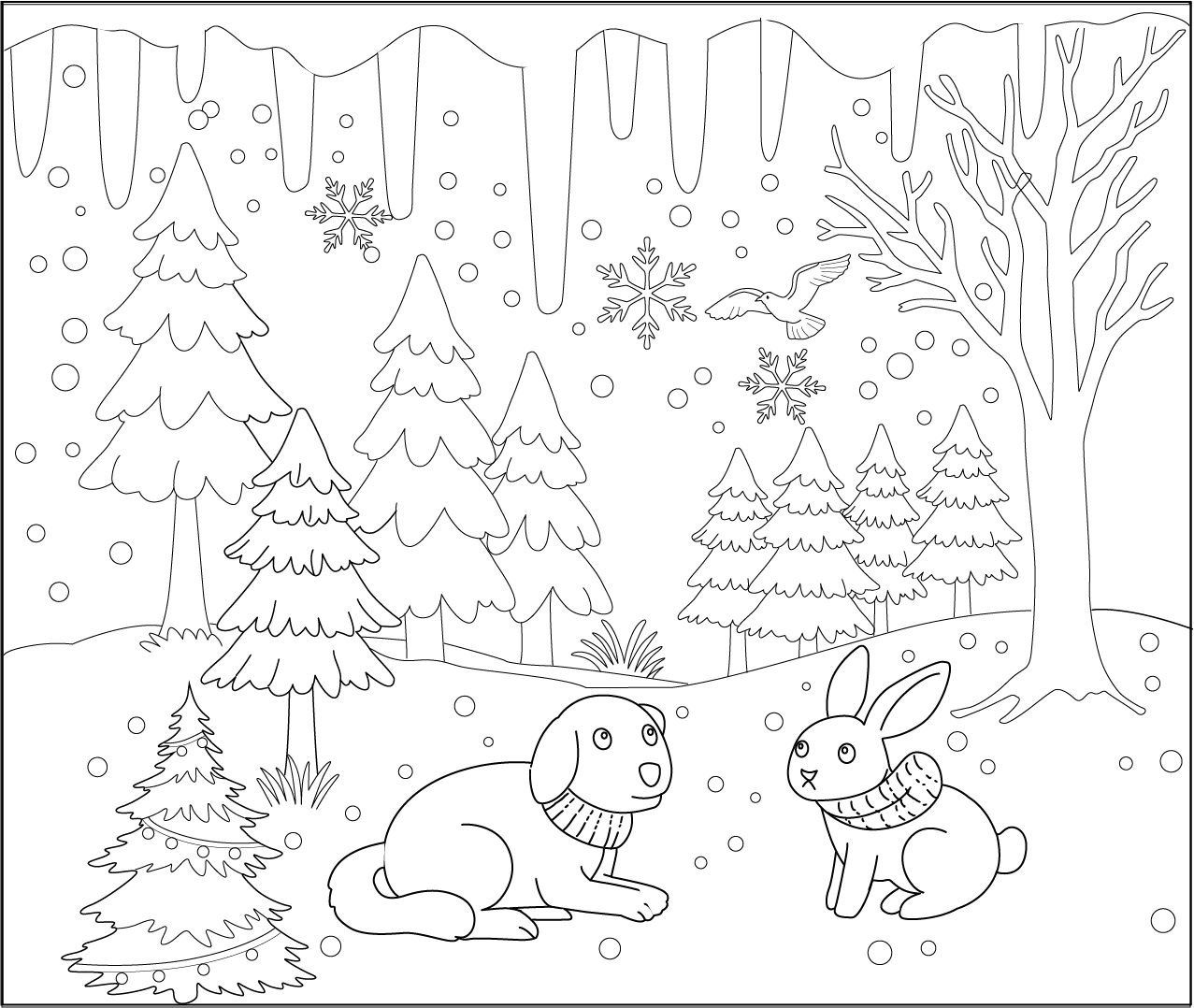 27. Winter Wonderland 0f1be59f 6797 4330 976c 735d85c122d8 winter wonderland coloring page