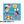 Basketball and hoop in a water play scene, sports-themed colour by number activity for kids