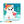 Polar bear playing in a snowy landscape, arctic animal colour by number page for children