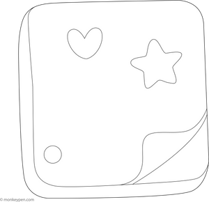 Sticky Coloring Pages Free Stationery Coloring Pages – Printable School Supply Fun for Kids