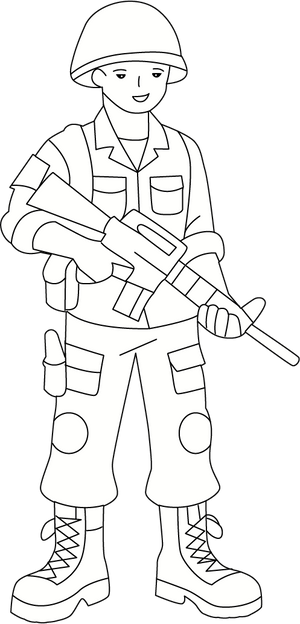 Army Man coloring page – fun and educational printable for children