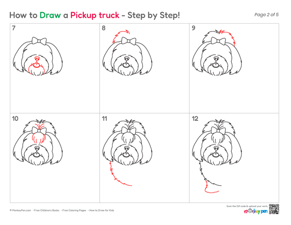 How to Draw a Shih Tzu – Easy Step-by-Step Dog Drawing for Kids