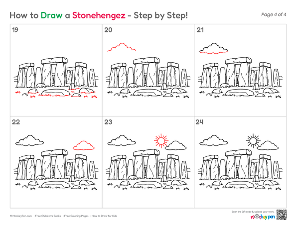 Stonehenge landmark sketch
