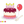 Color by number sheet depicting a layered birthday cake with candles and balloons, with numbered areas for coloring the cake and festive background.
