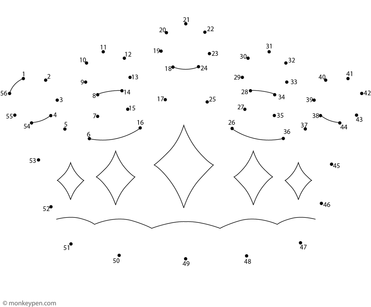 Crown | Printable Dot-to-Dot Free PDF
