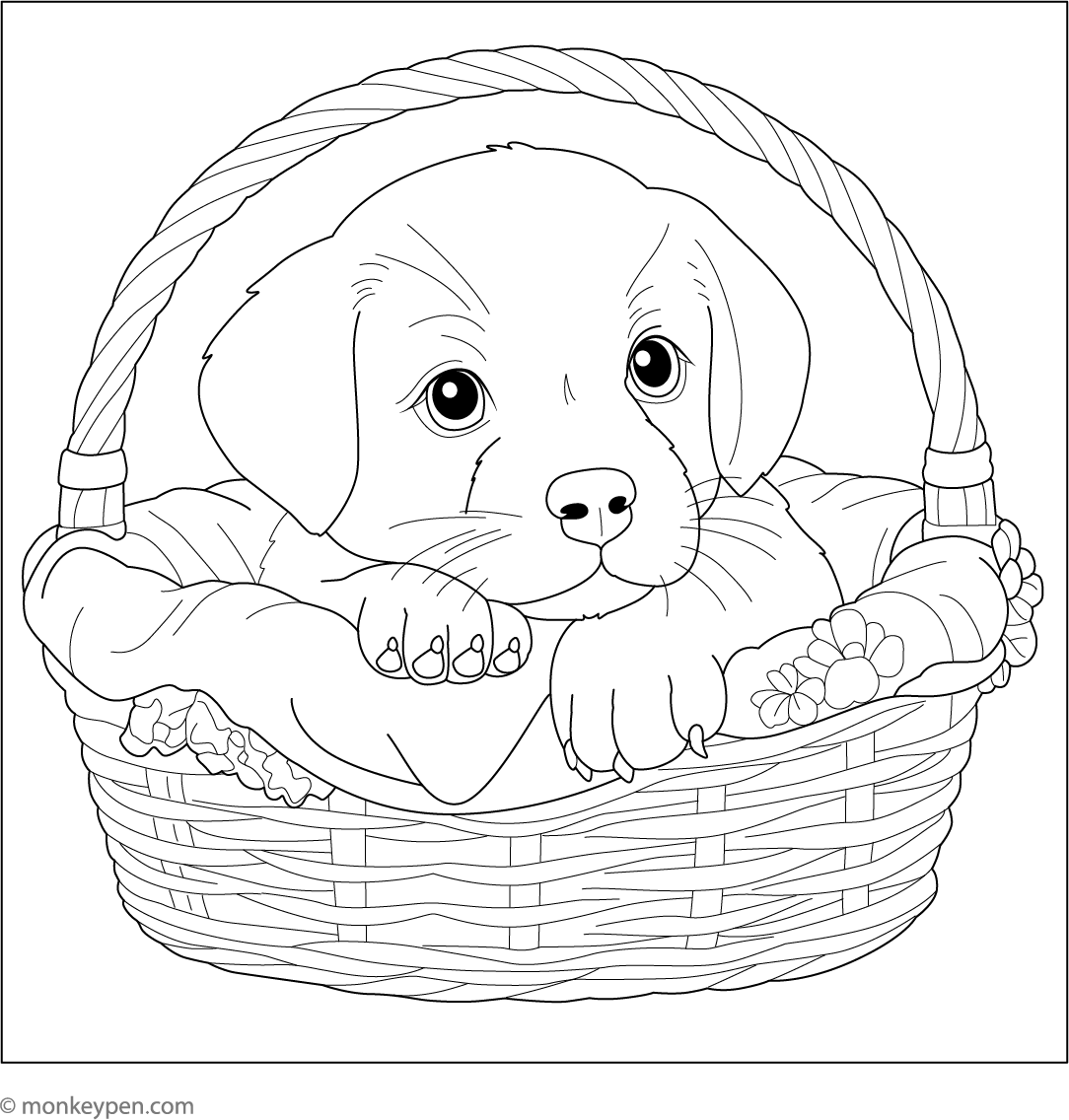 Free Dog Coloring Pages – Cute, Printable PDF Downloads – Page 8 free-dog-coloring-pages-cute-printable-pdf-downloads-page-8