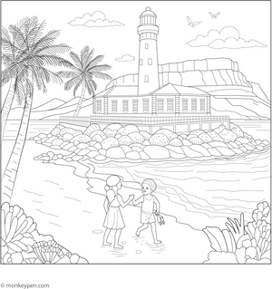 Robben Island Coloring Page