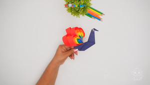 Peacok Craft Step 30