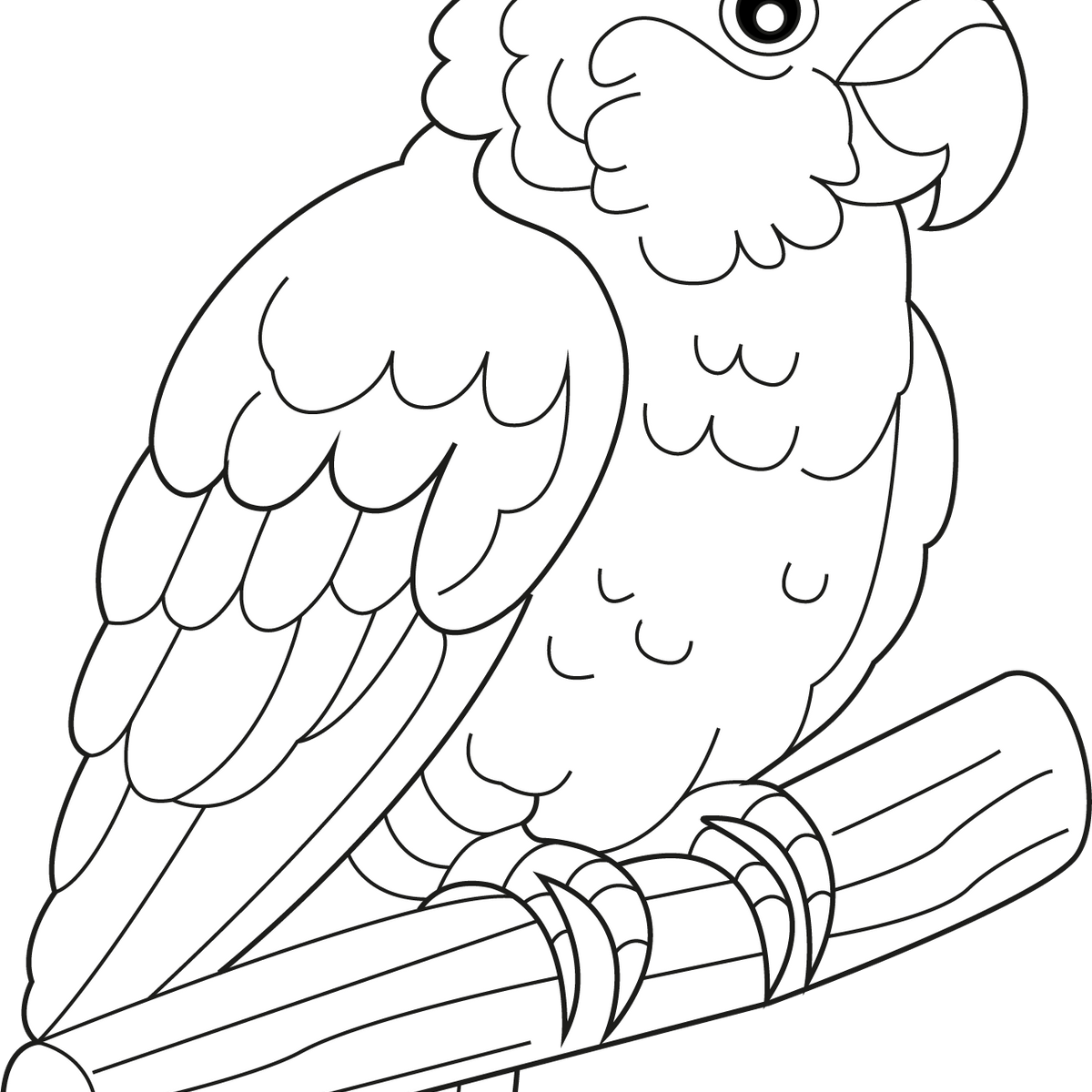 Cockatoos Coloring Page – Free Printable PDF for Kids