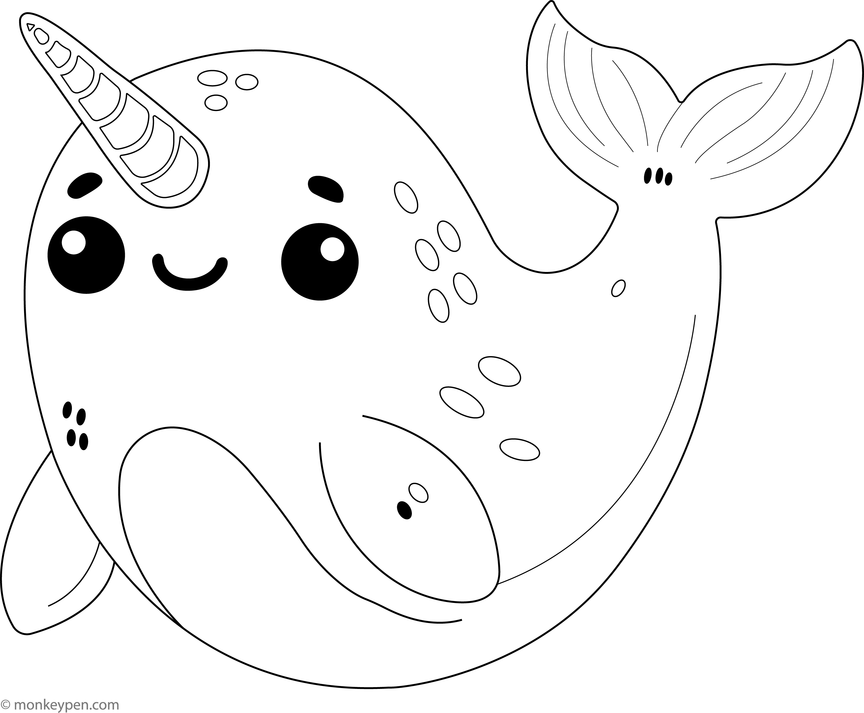 Narwhal Coloring Page Printable Sheet For Kids To Color narwhal-coloring-page-printable-sheet-for-kids-to-color