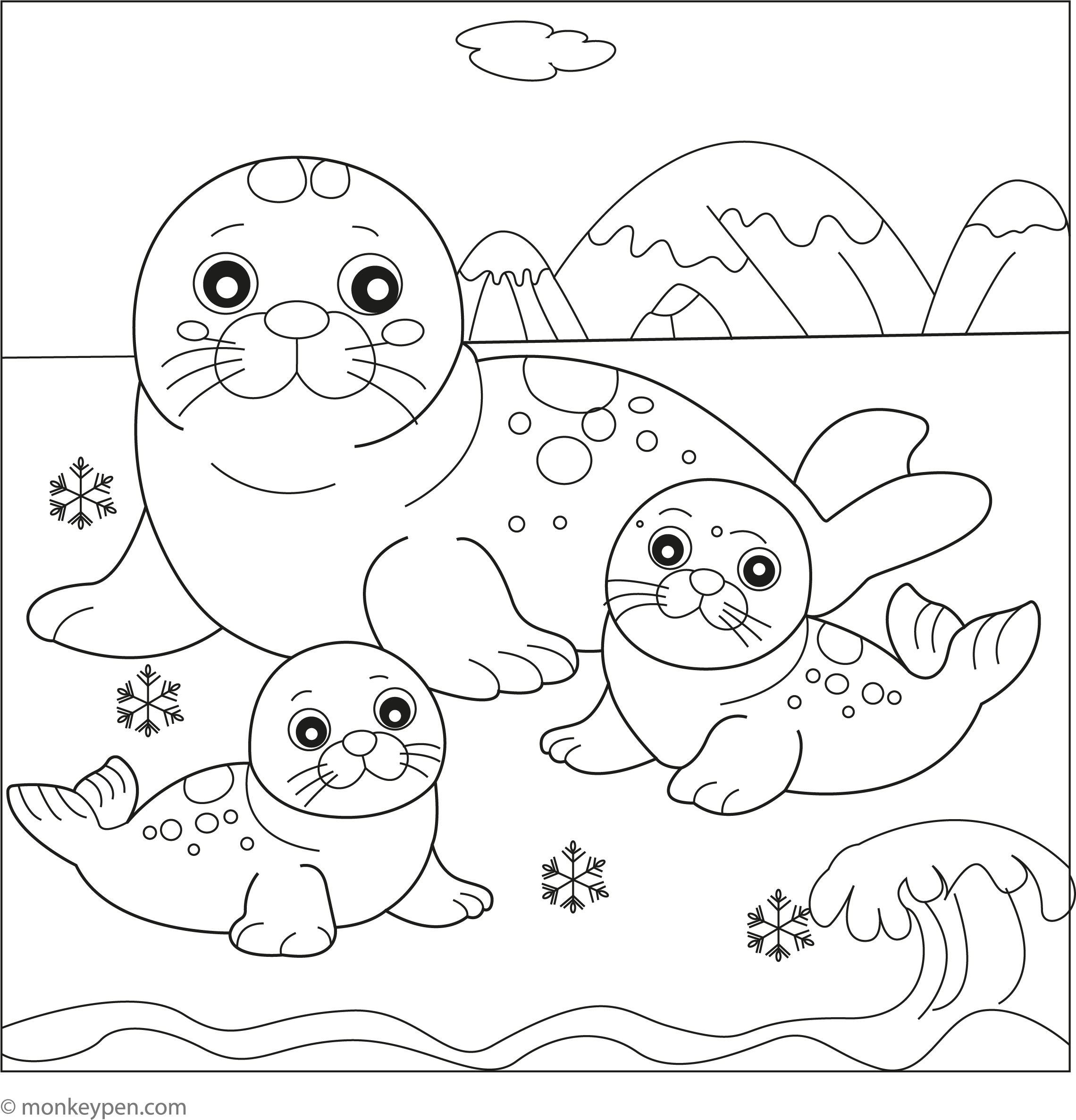 Cute Seal Coloring Page cute-seal-coloring-page