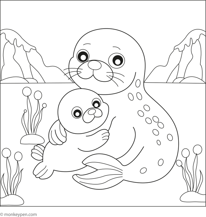 Free Seal Coloring Pages – Printable Ocean Fun for Kids