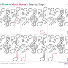 How to Draw Music Notes – Step-by-Step Music Drawing for Kids