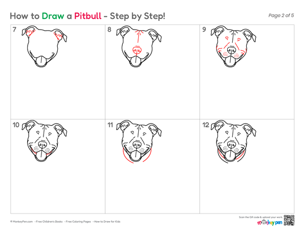 Printable Pitbull coloring sheet for children.