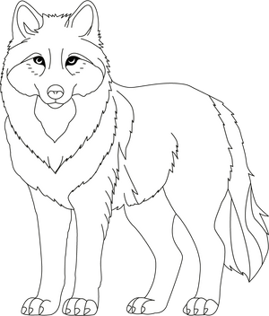 Wolf Coloring Page – fun and educational printable for children