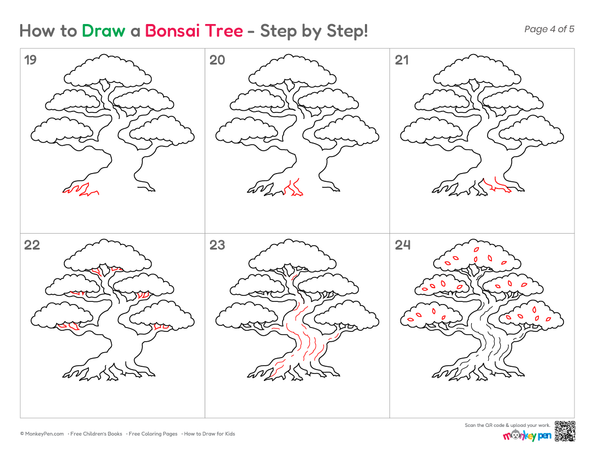 Follow this easy step-by-step guide to draw a bonsai tree with confidence.