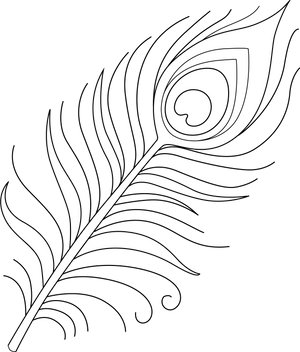  Peacock feather coloring page – fun and educational printable for children