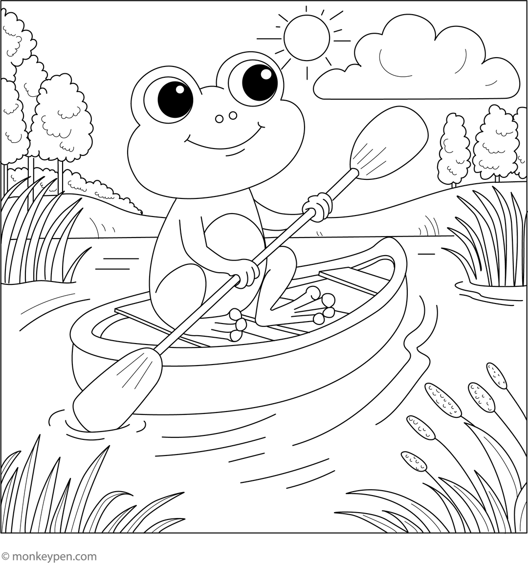 Free Printable Frog Colouring Pages – Fun PDF Sheets for Kids