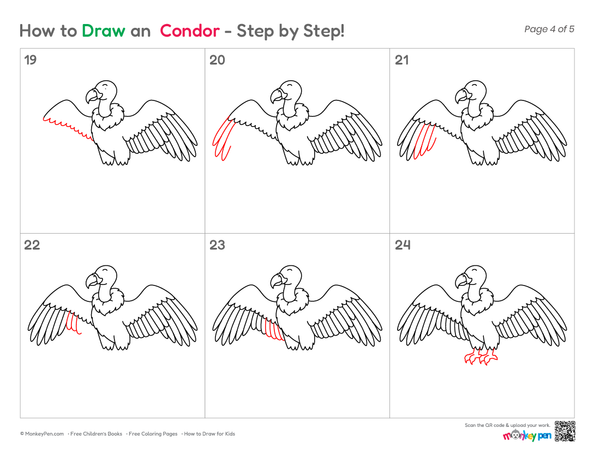 Simple Condor coloring page