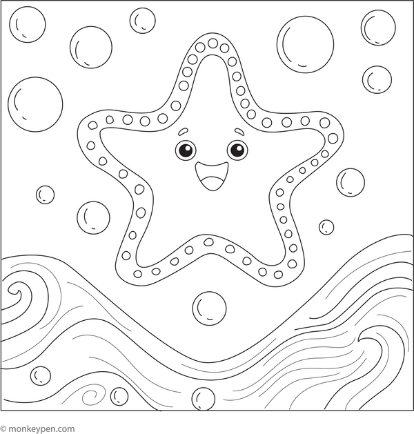 Starfish Coloring Book