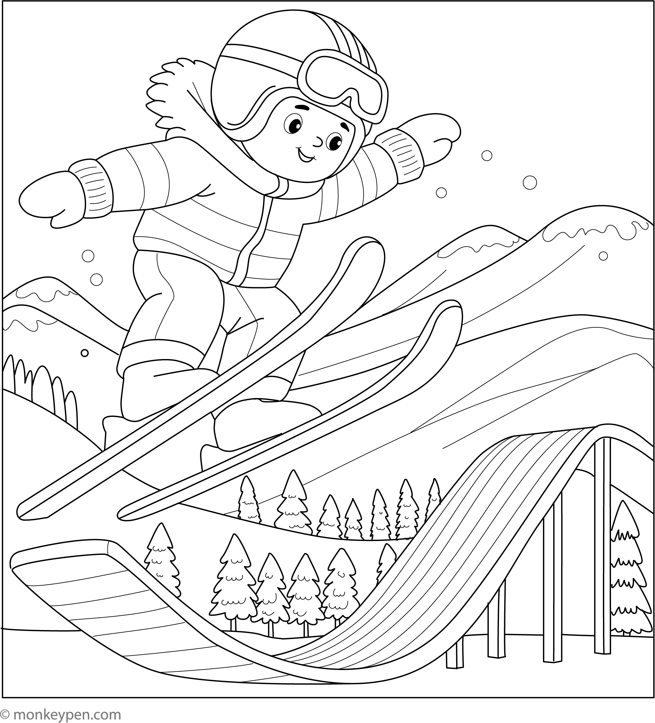 Jumping Coloring Pages jumping-coloring-pages