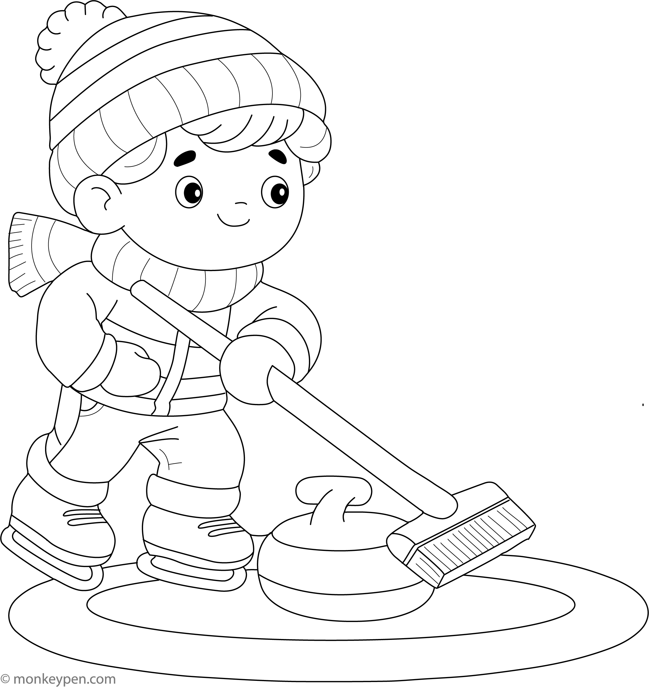 Free Printable Curling Coloring Page For Kids free-printable-curling-coloring-page-for-kids