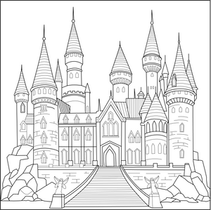 Haunted House Coloring Page