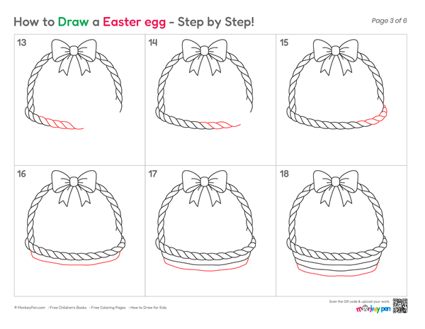 Easy Easter basket sketch