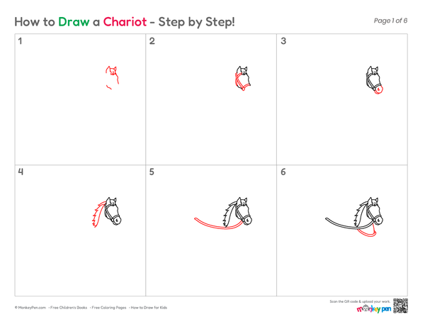 How to Draw a Chariot – Step-by-Step Historical Vehicle Drawing for Kids