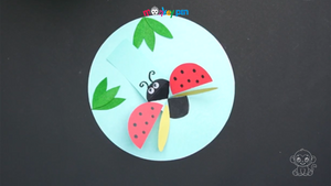 Flying Ladybug Craft Step 37