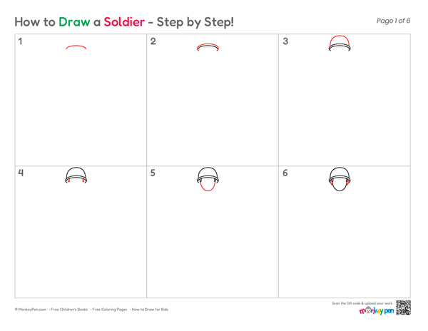 How to Draw a Soldier – Easy Step-by-Step Character Drawing for Kids
