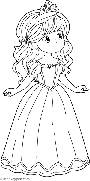 Princess Coloring Page