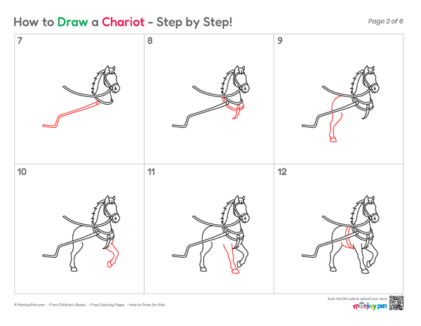 How to Draw a Chariot – Step-by-Step Historical Vehicle Drawing for Kids