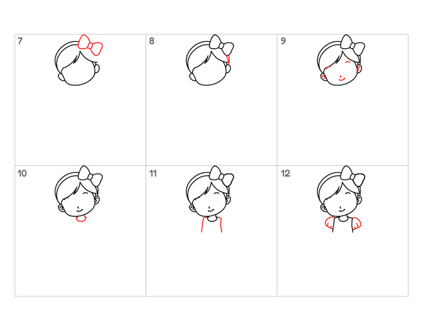 How to Draw a Cute Girl – Easy Step-by-Step Character Drawing for Kids