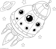 Orion Spacecraft Coloring Page | Educational Printable for Children