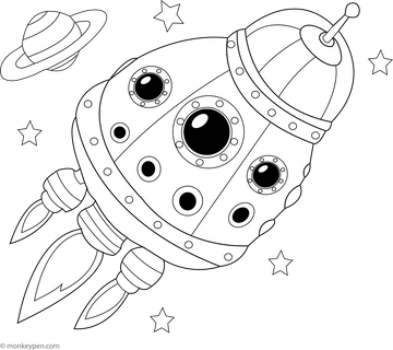 Orion Spacecraft Coloring Page | Educational Printable for Children