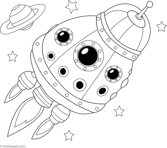 Orion Spacecraft Coloring Page | Educational Printable for Children
