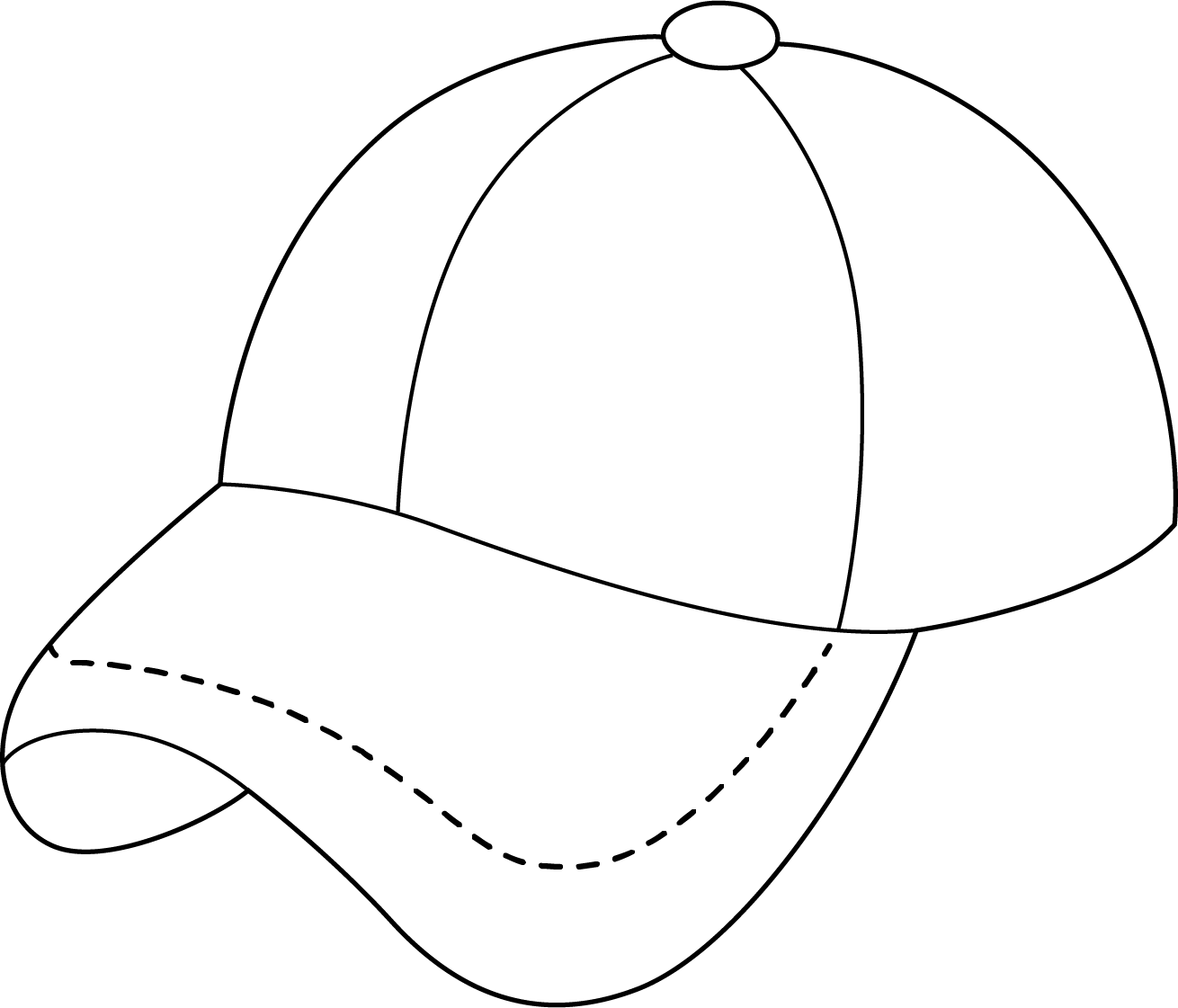 Baseball Cap Coloring Page