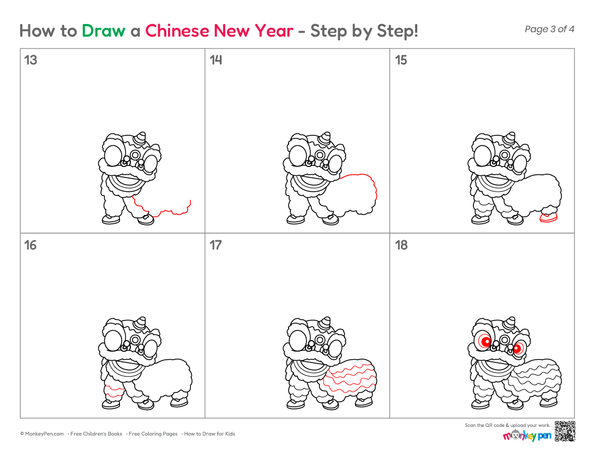 Fun Chinese New Year illustration for kids
