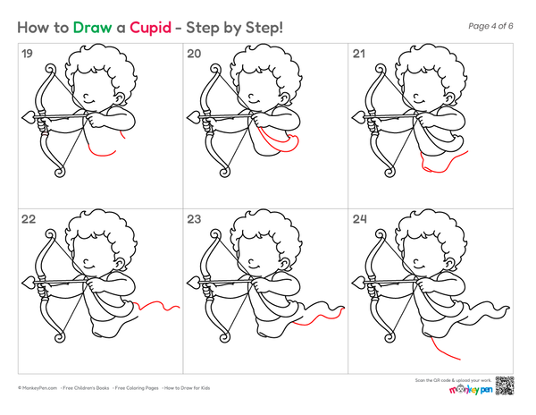 How to Draw Cupid – Easy Step-by-Step Character Drawing for Kids